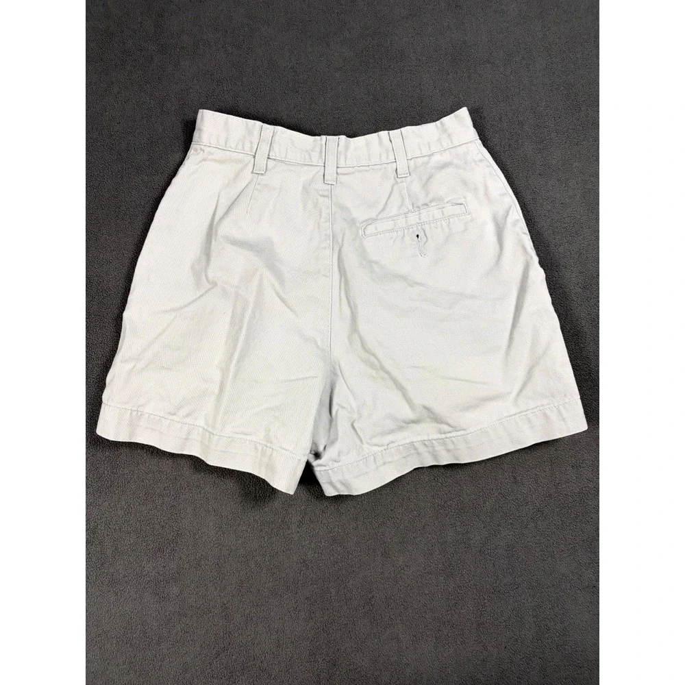 Dockers Khakis Shorts Womens 24 White Vintage Flat Front Casual